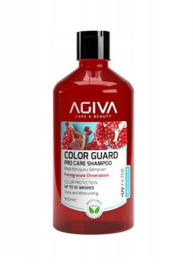 Szampon do włosów farbowanych z ekstraktem z Granatu z filtrem UV Agiva 500 ml