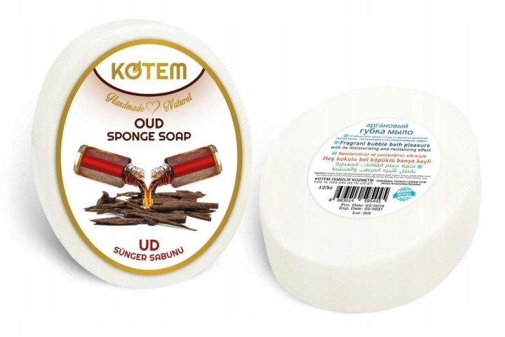 Mydło-gąbka z nutą OUD 125 g KOTEM