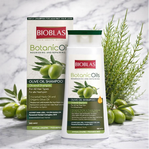 Szampon Botanic Oils z oliwą z oliwek  Intensywna Regeneracja  Bioblas  360 ml