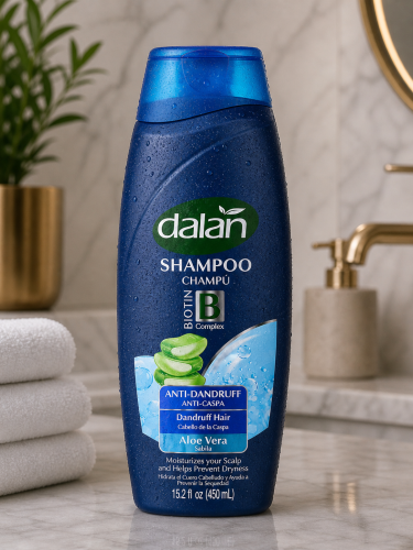 Szampon przeciwłupieżowy z aloesem Dalan Biotin Complex 450 ml