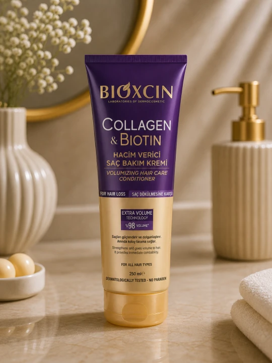 BIOXCIN Collagen &amp; Biotin – odżywka zwiększająca objętość włosów (250 ml)