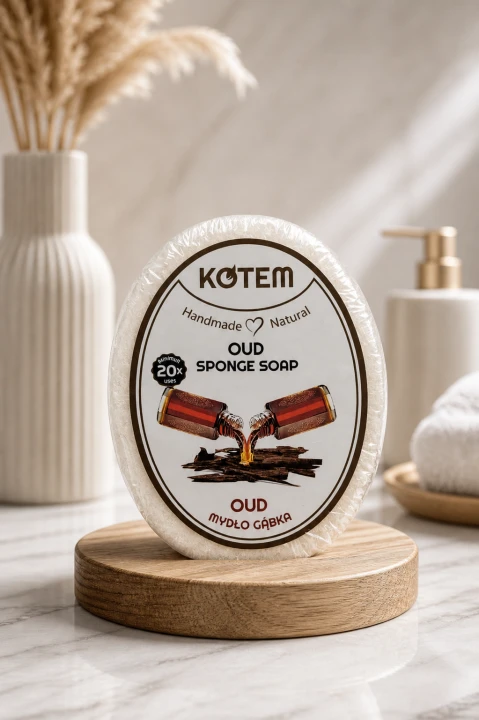 Mydło-gąbka z nutą OUD KOTEM 125 g