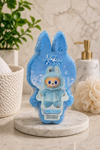 LABUSOAP Lawenda - mydełko w gąbce dla dziec