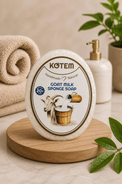 Mydło - gąbka Kozie mleko 125 g KOTEM