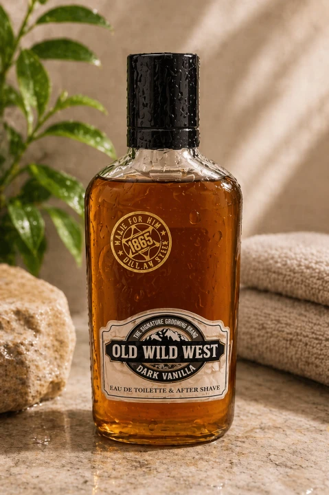 Męski szampon do włosów i brody + żel pod prysznic 3 w 1 – 450 ml OLD WILD WEST – Dark Vanilla